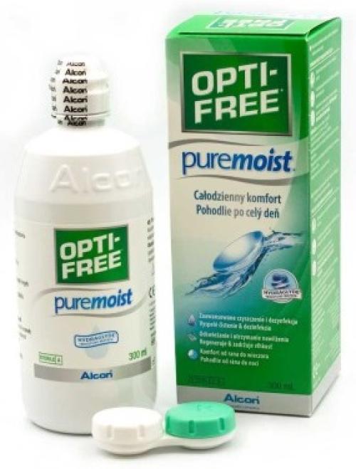 Optifree, puremoist 300ml, plyn pielęgnacyjny, płyn do soczewek